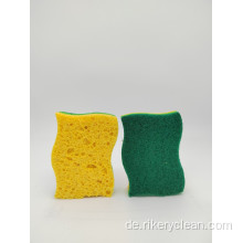 Biologisch abbaubar nicht kratzende Cellulose-Scrub-Sponge